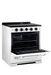Summit Induction Range Unique UNQ-30CR IC W | 30" Classic Retro Induction Range Marshmallow White