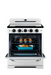 Summit Induction Range Unique UNQ-30CR IC W | 30" Classic Retro Induction Range Marshmallow White