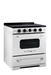 Summit Induction Range Unique UNQ-30CR IC W | 30" Classic Retro Induction Range Marshmallow White