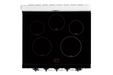 Summit Induction Range Unique UNQ-30CR IC W | 30" Classic Retro Induction Range Marshmallow White