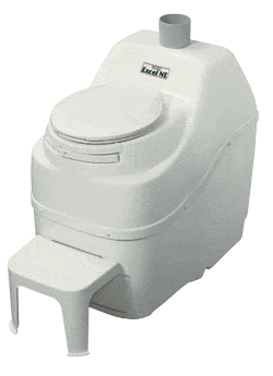 Sun-Mar Composting Toilets and Supplies White Sun-Mar Excel NE Non-Electric Medium Capacity Composting Toilet