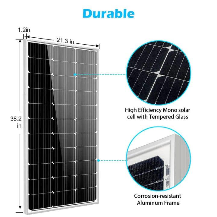 Sungold Power Solar Panels 100 Watt Monocrystalline Solar Panel - Free Shipping!