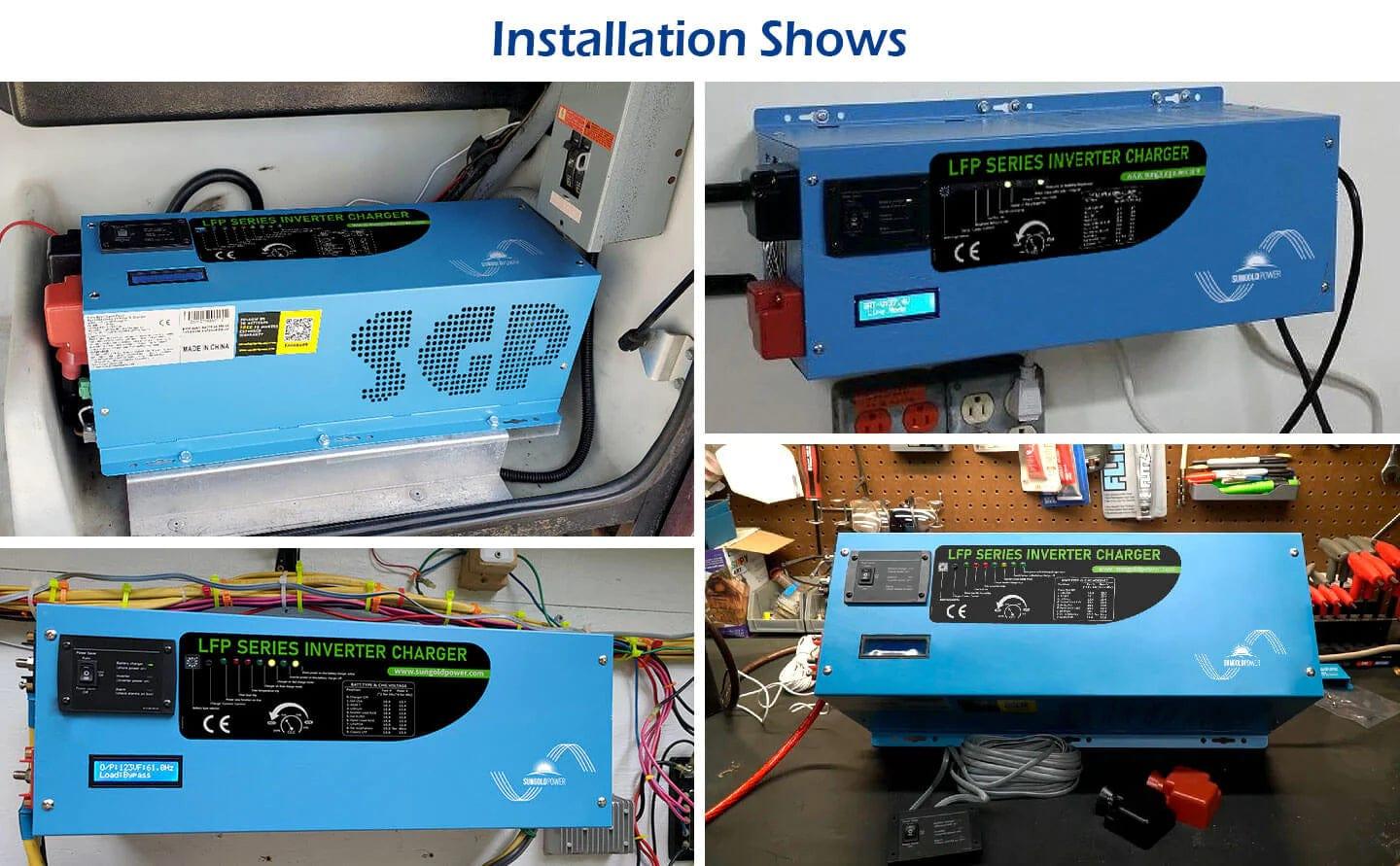 Sungold Power Solar Charge Controllers and Inverters 4000W DC 12V Split Phase Pure Sine Wave Inverter With Charger - Free Shipping!