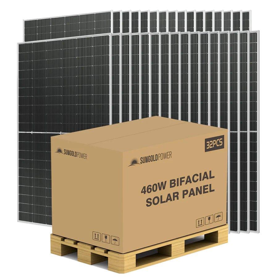 Sungold Power Solar Panels 460W Mono Perc Solar Panel Full Pallet (32 Panels)