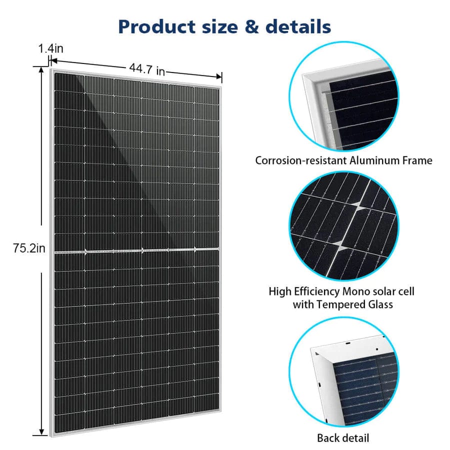 Sungold Power Solar Panels 460W Mono Perc Solar Panel Full Pallet (32 Panels)