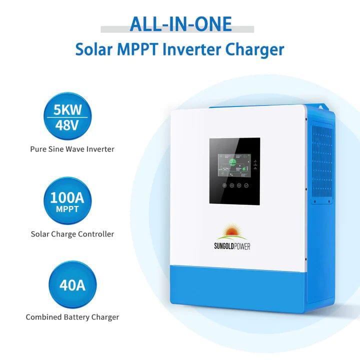 Sungold Power Solar Charge Controllers and Inverters 5000W 48V Solar Charger Inverter - Free Shipping!