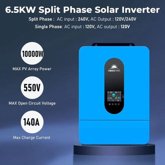 Sungold Power Solar Charge Controllers and Inverters SunGoldPower 13KW 48V Solar Charge Inverter Split Phase