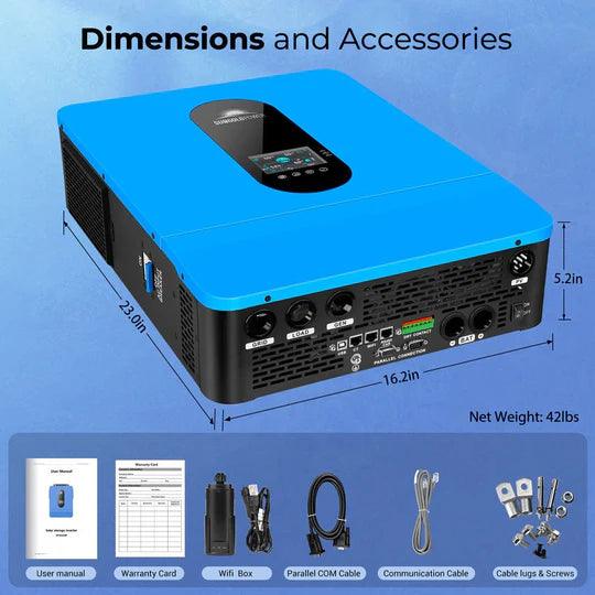 Sungold Power Solar Charge Controllers and Inverters SunGoldPower 13KW 48V Solar Charge Inverter Split Phase