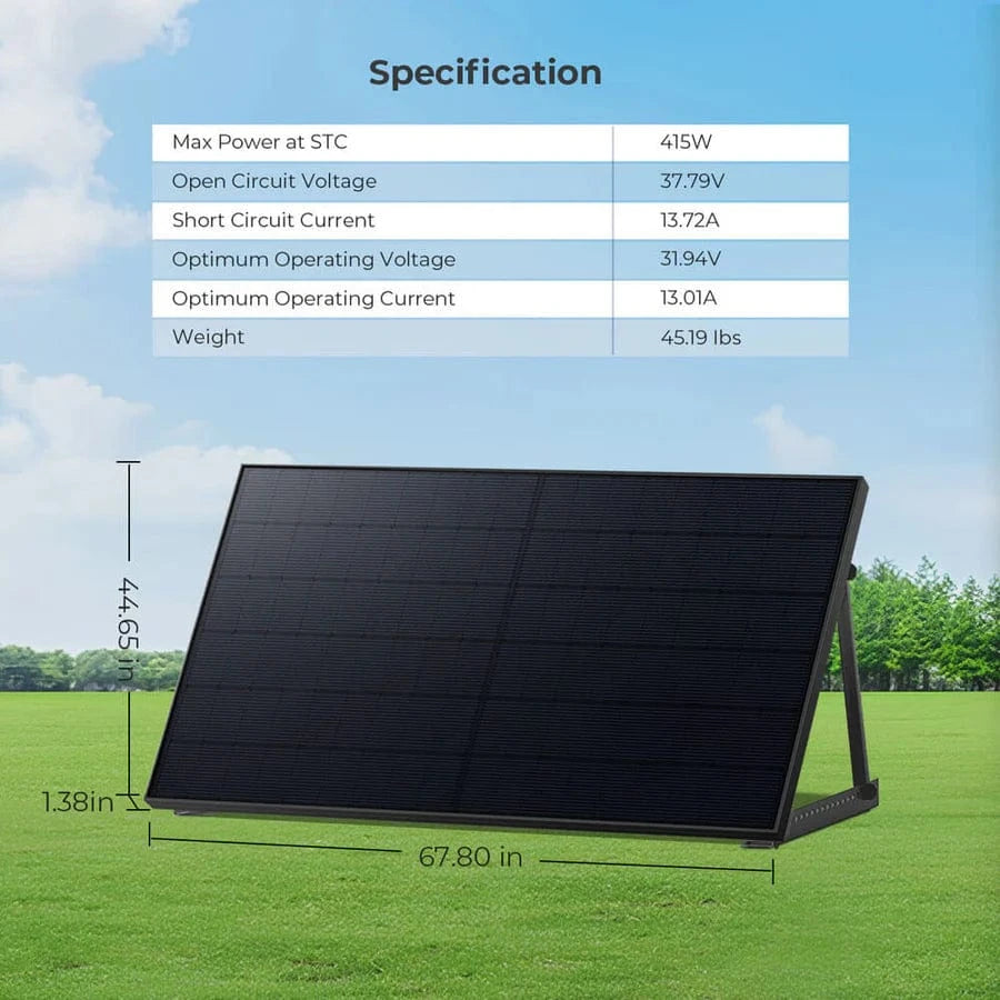 Sungold Power Solar Panels SunGoldPower 415W Bifacial PERC Solar Panel | SGP-415-BBS UL61730 Certified by ETL