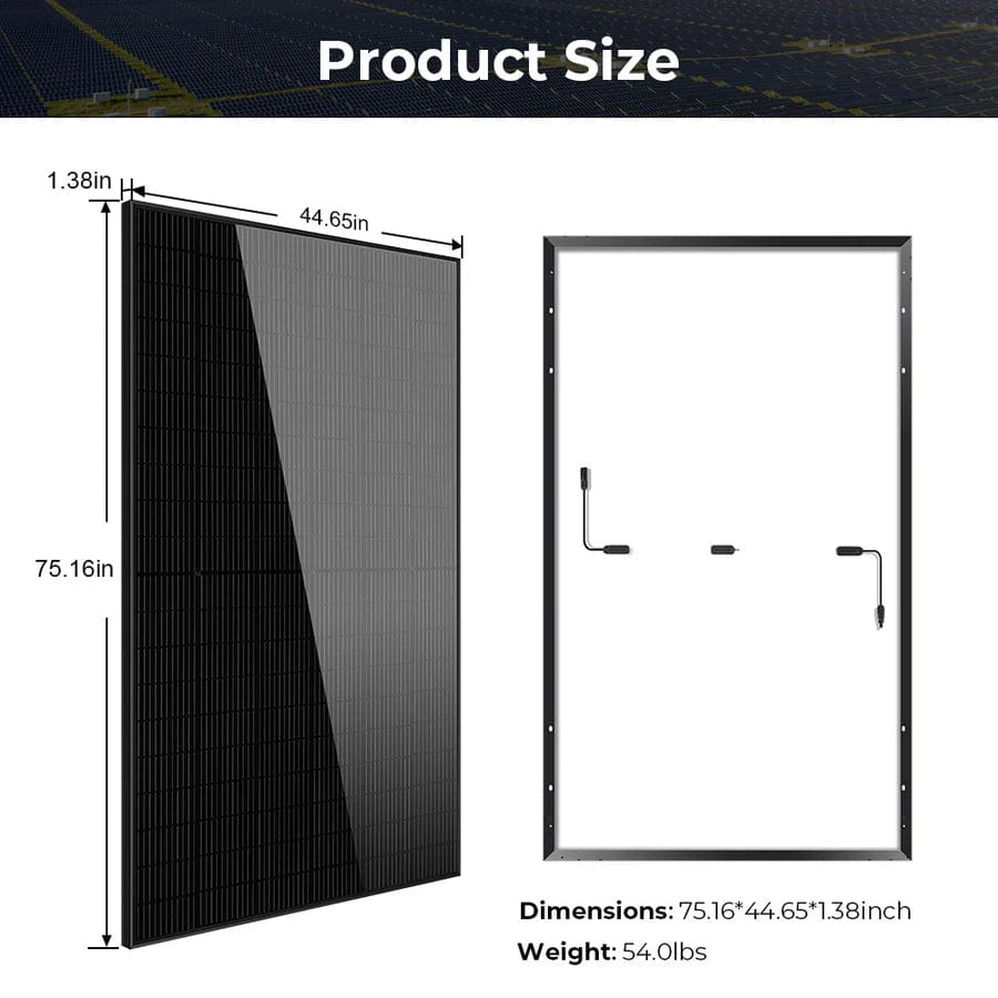 Sungold Power Solar Panels SunGoldPower 440W Mono Black PERC Solar Panel