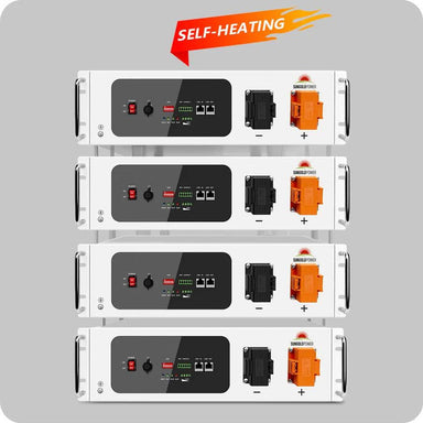 Sungold Power Solar Batteries SunGoldPower 4x SGH48100T 48V Lithium Solar Rack Battery Self-Heating