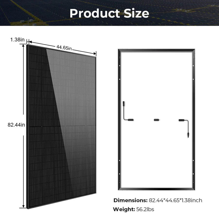 Sungold Power Solar Panels SunGoldPower 500W Mono Black PERC Solar Panel