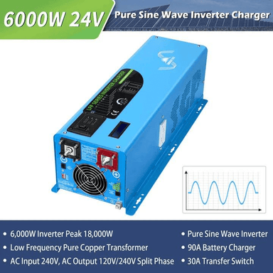 Sungold Power Solar Charge Controllers and Inverters SunGoldPower 6KW DC 24V Split Phase Pure Sine Wave Solar Inverter With Charger