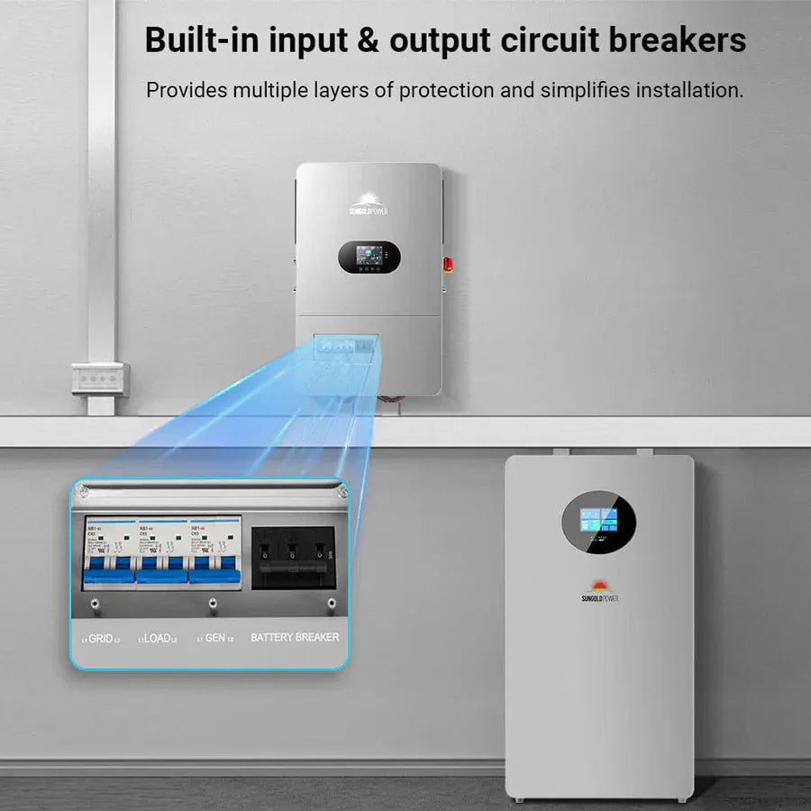 Sungold Power Solar Inverters SunGoldPower FR12K-B | 12KW All in One Off Grid Solar Inverter