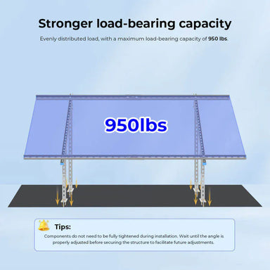 Sungold Power SungoldPower Modular & Expandable Ground Mount Brackets for 2× 400W–590W Solar Panels