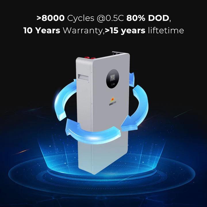 Sungold Power Solar Batteries SunGoldPower Powerwall X LITHIUM BATTERY 51.2V 200AH SG48200T