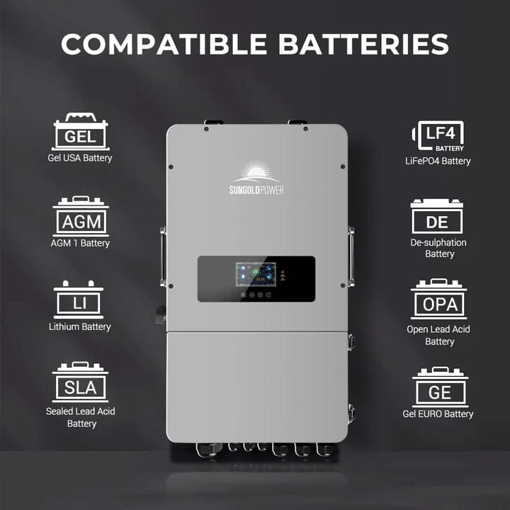 Sungold Power Solar Inverters SunGoldPower SG10KHB-48 | 10KW Solar Hybrid Inverter 48V Split Phase