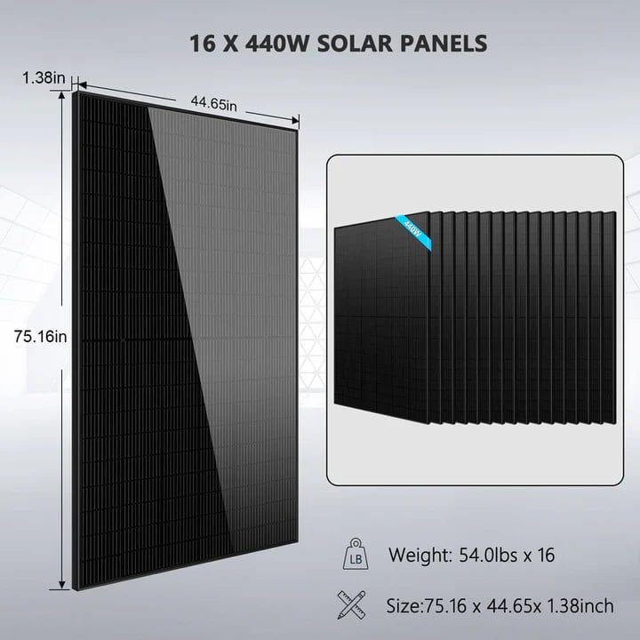 Sungold Power SunGoldPower SGH-11N2E | 11.4KW Hybrid Solar Kit | 48VDC | 20.48 KWH Lithium Battery