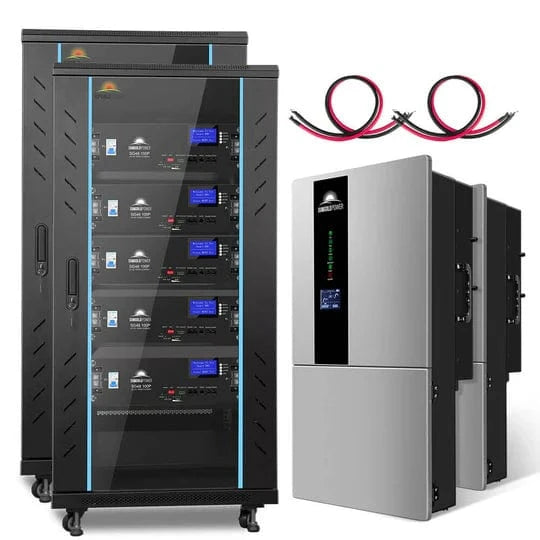 Sungold Power SGH-11N5E-s(2*11.4kw Inv+10*100AH Bat) SunGoldPower SGH-11N2E/ SGH-11N5E | 11.4KW Hybrid Solar Kit | 48VDC | 20.48KWH/50.2KWH Lithium Battery