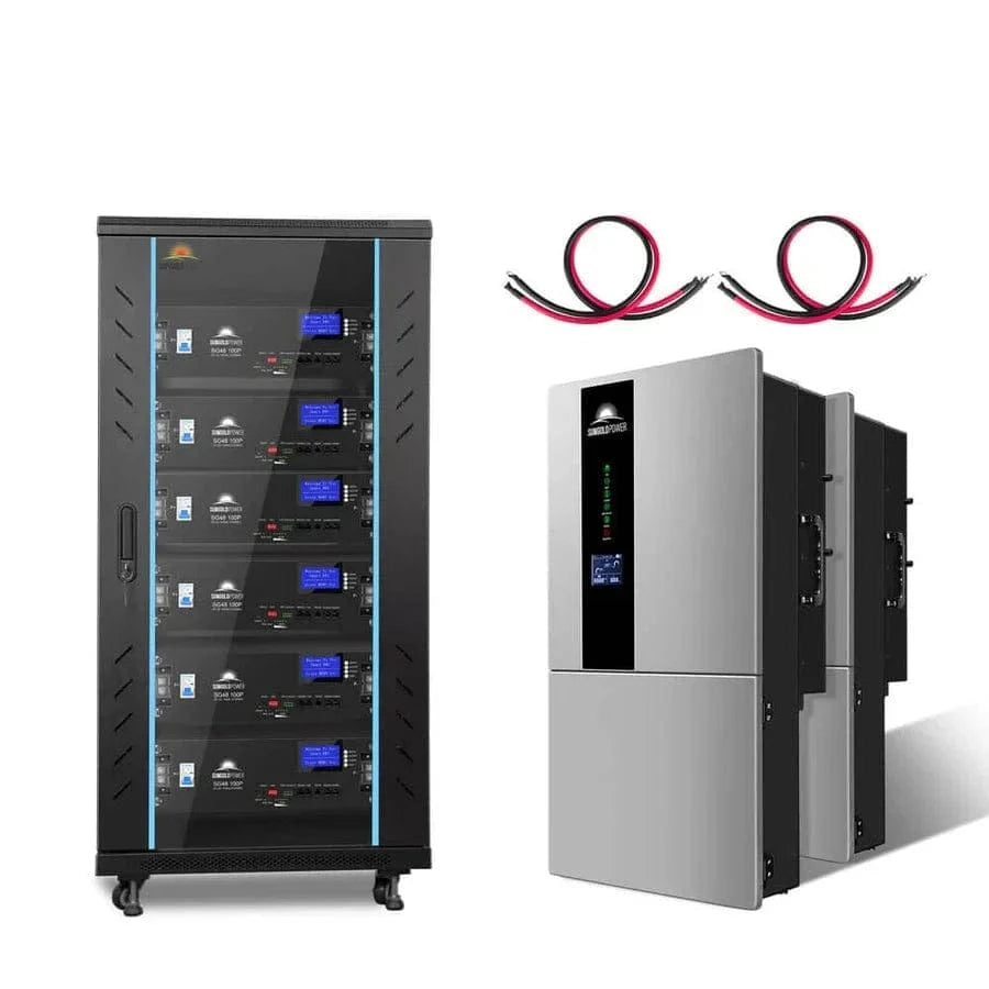 Sungold Power SunGoldPower SGH-7.6DN6E-s | 7.6KW Hybrid Solar Kit | 48VDC | 30.72KWH Lithium Battery