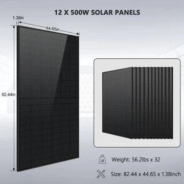 Sungold Power SunGoldPower SGH-7.6N3E | 7.6KW Hybrid Solar Kit | 48VDC | 15.36KWH Lithium Battery