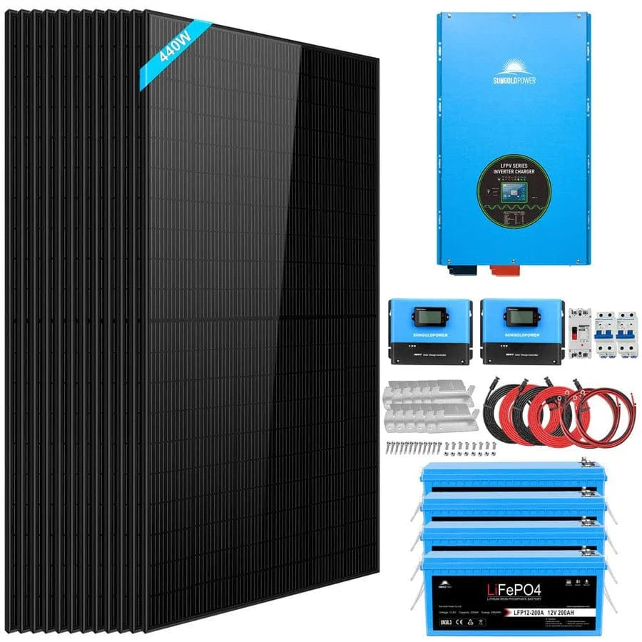 Sungold Power SunGoldPower SGK-12MAX| 12000W Off Grid Solar Kit | 48V | 120V/240V