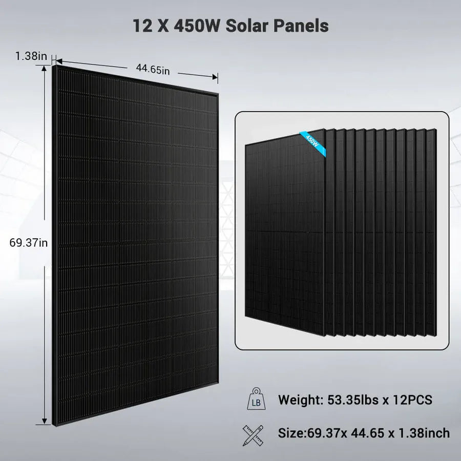 Sungold Power SunGoldPower SGM-10M2T| 10000W Off Grid Solar Kit | 48VDC | 120VAC/240V