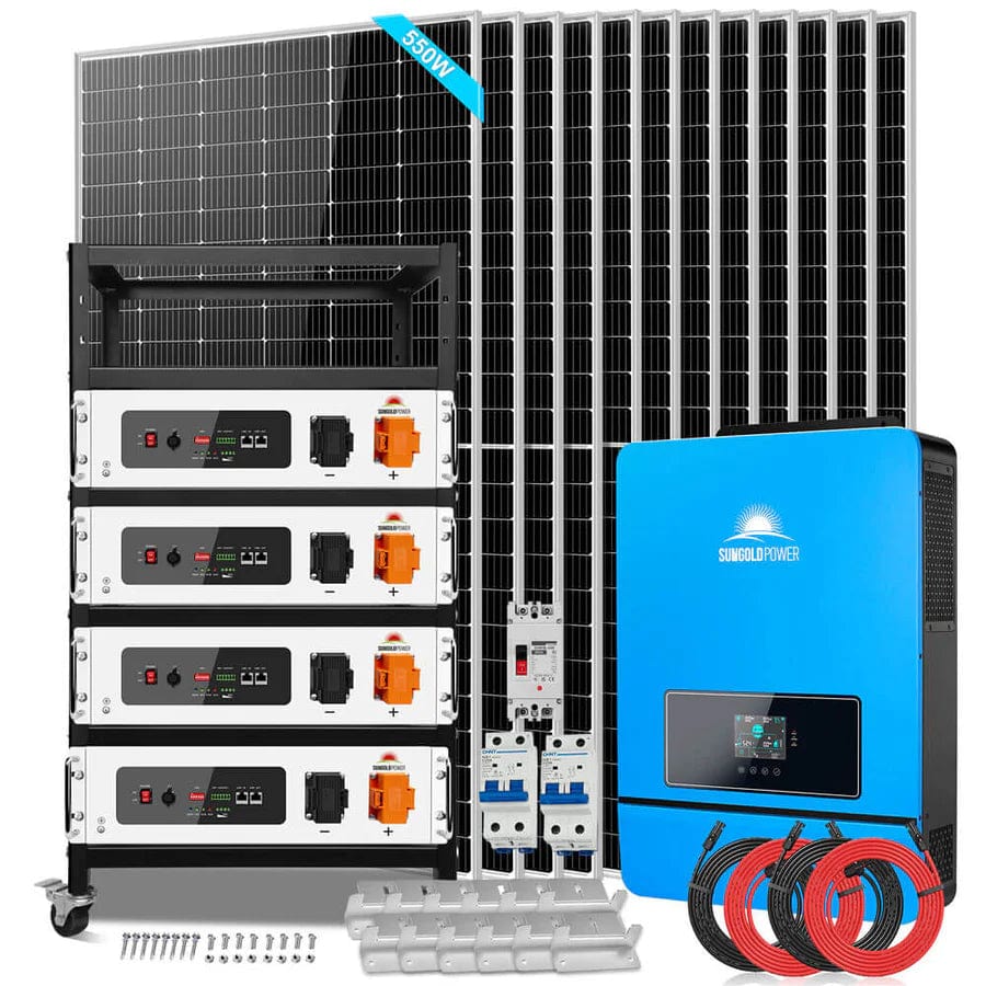 Sungold Power SGR-10K20T SunGoldPower SGR-10K25S | 10KW Off Grid Solar Kit | 48VDC | 120V/240V