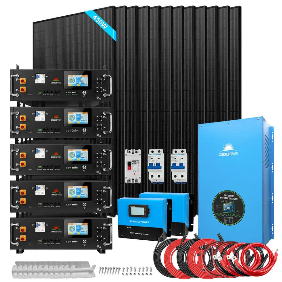 Sungold Power SunGoldPower SGR-12K20E | 12KW Off-Grid Solar Kit | 48VDC | 120V/240V