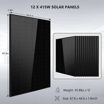 Sungold Power SunGoldPower SGR-12K20E | 12KW Off-Grid Solar Kit | 48VDC | 120V/240V