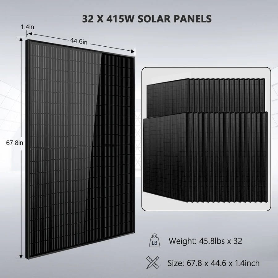 Sungold Power SunGoldPower SGR-16K25E | 16KW Off Grid Solar Kit | 48VDC | 120V/240V