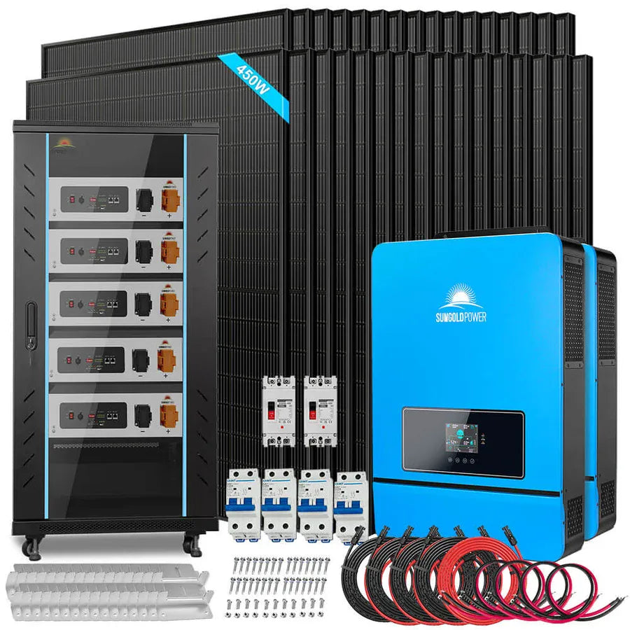 Sungold Power SGR-16K25T SunGoldPower SGR-16K25E | 16KW Off Grid Solar Kit | 48VDC | 120V/240V
