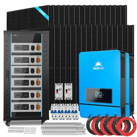 Sungold Power Solar Power Kits SGR-20K30T SunGoldPower SGR-20K30E | 20KW Off Grid Solar Kit |48VDC | 120V/240V