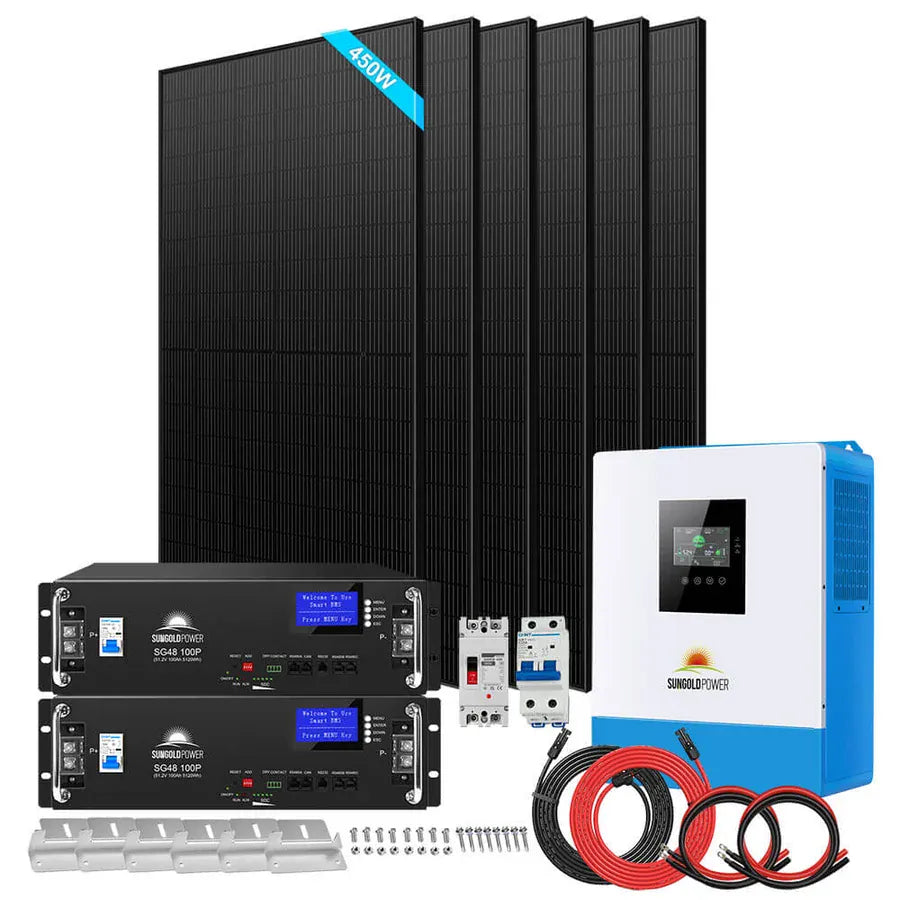 Sungold Power SunGoldPower SGR-5KE | 5000W Off-Grid Solar Kit | 48VDC | 120V