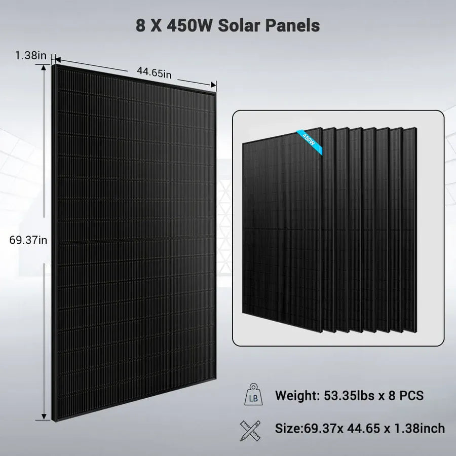 Sungold Power SunGoldPower SGR-6510E | 6500W Off-Grid Solar Kit | 48VDC | 120/240VAC
