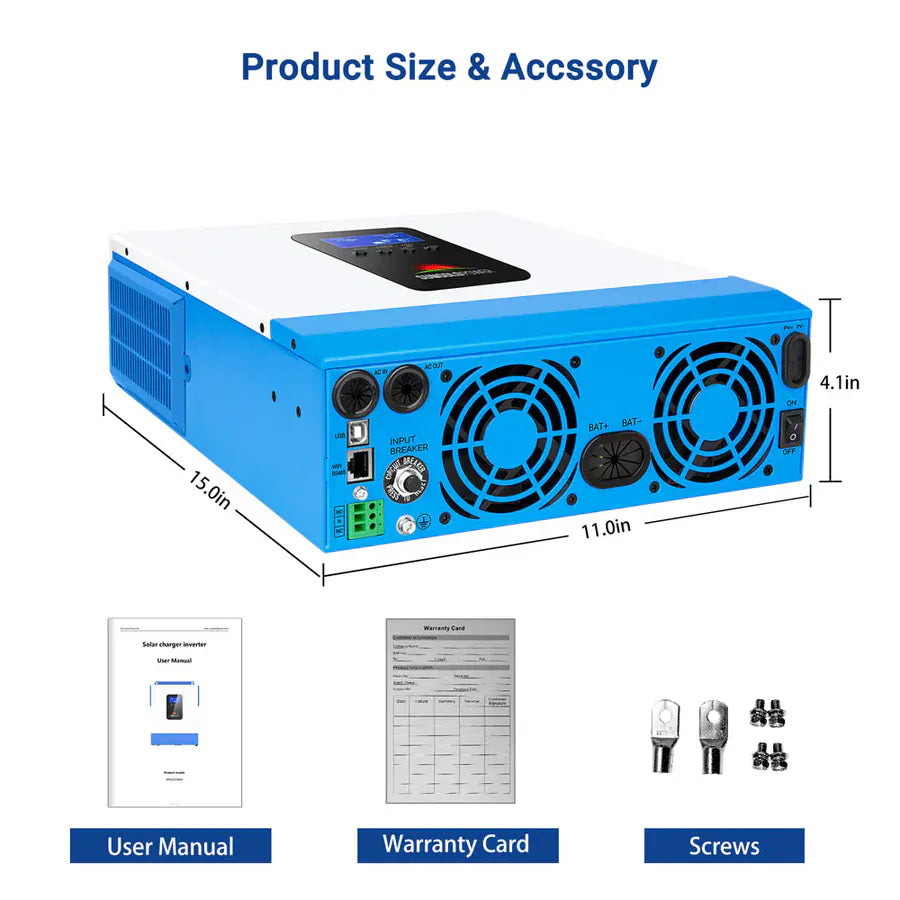 Sungold Power Solar Charge Controllers and Inverters SunGoldPower SPH302460A 3KW 24V 60A Solar Inverter Charger