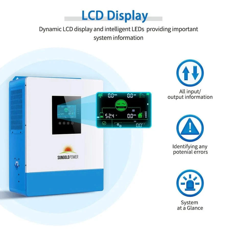 Sungold Power Solar Charge Controllers and Inverters SungoldPower SPH504880A 5000W 48V Solar Charger Inverter