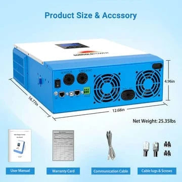 Sungold Power Solar Charge Controllers and Inverters SungoldPower SPH504880A 5000W 48V Solar Charger Inverter