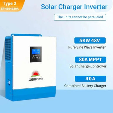 Sungold Power Solar Charge Controllers and Inverters SungoldPower SPH504880A 5000W 48V Solar Charger Inverter