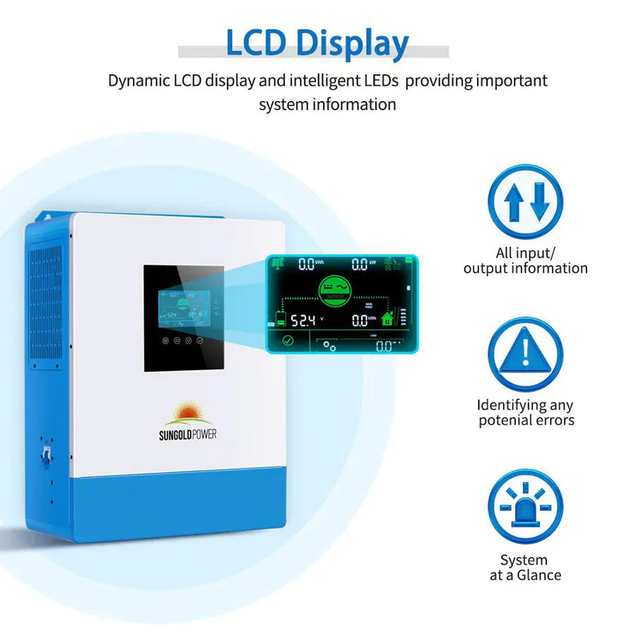 Sungold Power Solar Charge Controllers and Inverters SungoldPower SPH504880A 5000W 48V Solar Charger Inverter