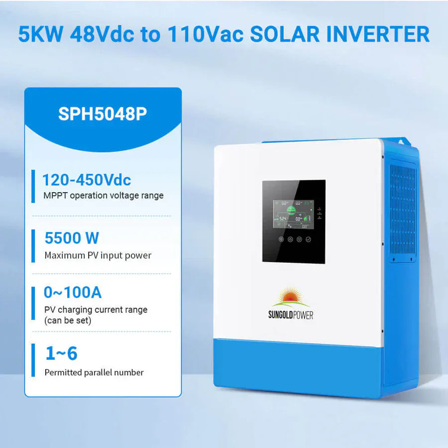 Sungold Power Solar Charge Controllers and Inverters SungoldPower SPH504880A 5000W 48V Solar Charger Inverter