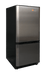 SunStar/SolarFreeze Solar Appliances Sunstar ST-10RFSS Dual Power Solar (DC) and Grid (AC) Powered 10 cu ft Refrigerator-Freezer in Black w/Stainless Doors