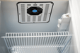 SunStar/SolarFreeze Solar Appliances Sunstar ST-10RFSS Dual Power Solar (DC) and Grid (AC) Powered 10 cu ft Refrigerator-Freezer in Black w/Stainless Doors