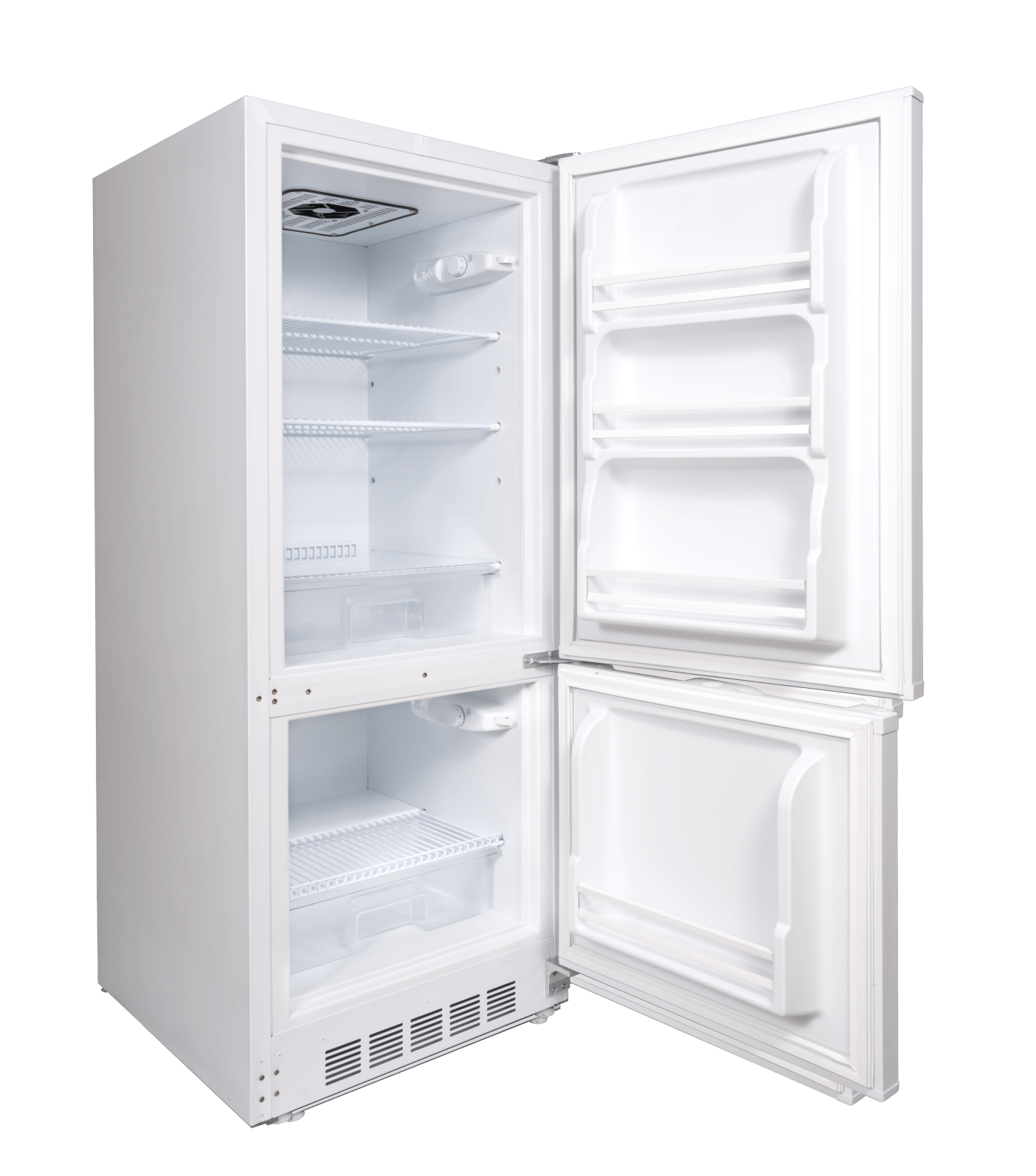 SunStar/SolarFreeze Solar Appliances Sunstar ST-10RFW Dual Power Solar (DC) and Grid (AC) Powered 10 cu ft Refrigerator-Freezer in White