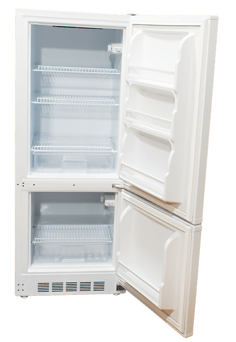 SunStar/SolarFreeze Solar Appliances Sunstar ST-10RFW Dual Power Solar (DC) and Grid (AC) Powered 10 cu ft Refrigerator-Freezer in White