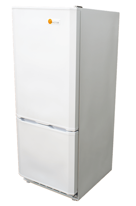 SunStar/SolarFreeze Solar Appliances Sunstar ST-10RFW Dual Power Solar (DC) and Grid (AC) Powered 10 cu ft Refrigerator-Freezer in White