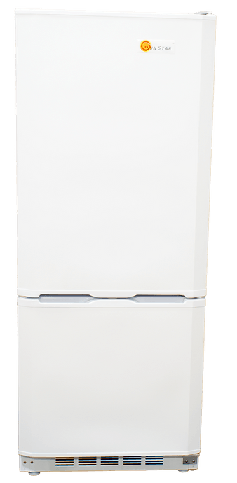 SunStar/SolarFreeze Solar Appliances Sunstar ST-10RFW Dual Power Solar (DC) and Grid (AC) Powered 10 cu ft Refrigerator-Freezer in White