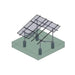 Tamarack Solar Tamarack Solar 90798-A Ground Mount 4 Module Add-On Column Kit For Use With 3.1 Inch Rail