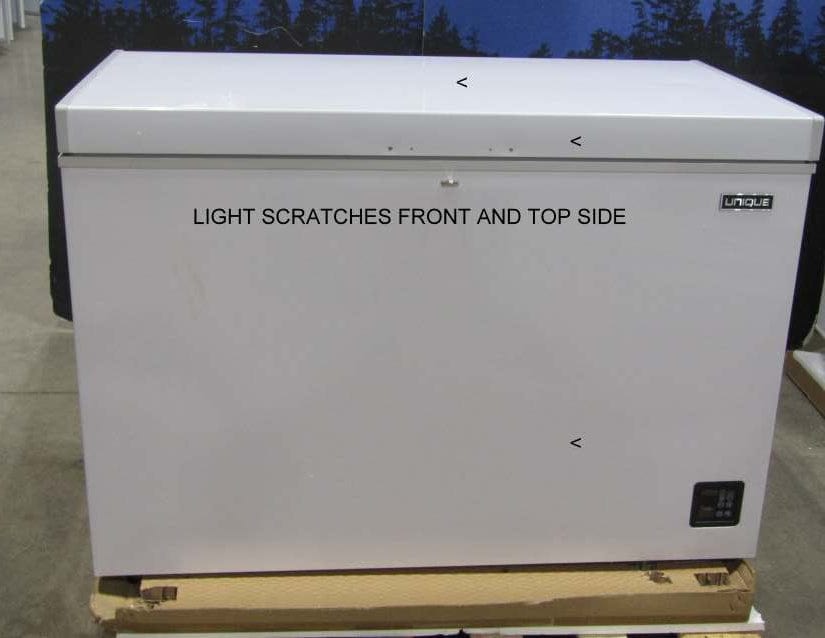 Unique Scratch and Dent or Pre-Owned Off-Grid Appliances $30% Off! New Scratch & Dent Unique Solar Powered DC Chest Freezer 9.3 Cu. Ft. UGP-265L1 Serial #003