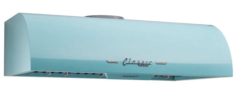 Unique UGP-36CR RH B Classic Retro 36-In 700 CFM Ducted Under Cabinet Range Hood With LED Lights In Ocean Mist Turquoise UGP-36CR RH T